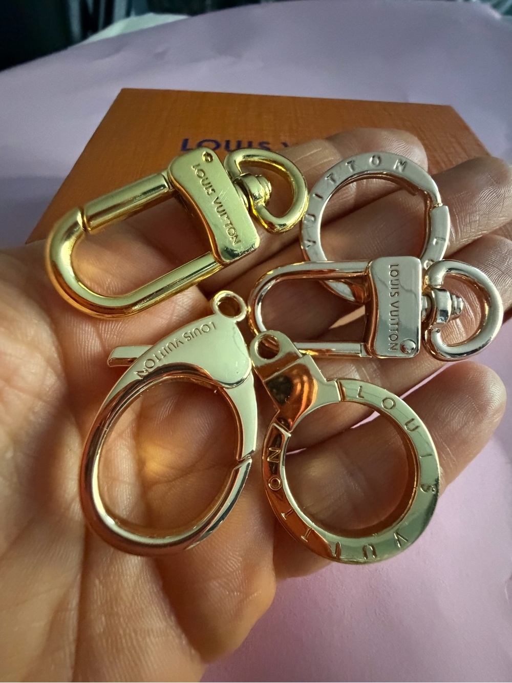 Unbranded bundle Gold-Tone Key clasps Hardware Set - Gold 5 pcs